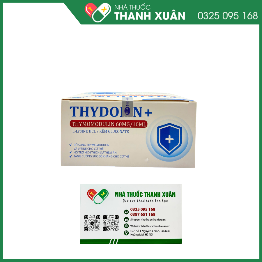 Thydolin + giúp tăng cường sức đề kháng cho cơ thể bé